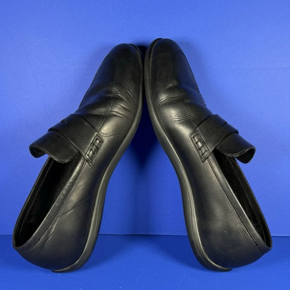 Allen Edmonds Lake Como Penny Loafers Shoes Men's 10 Italy Made Leather Slip On